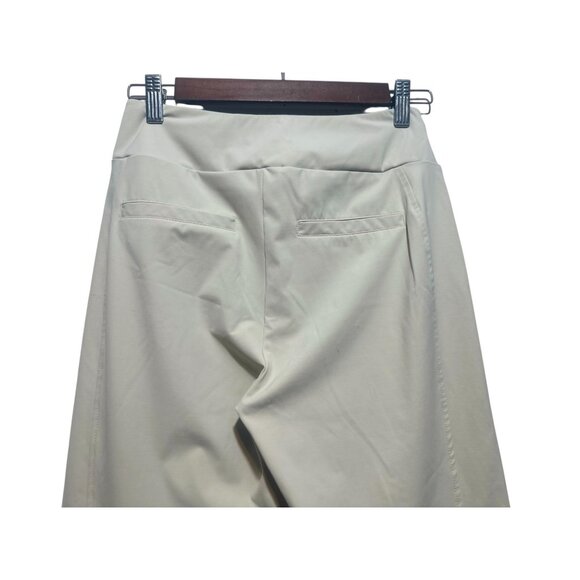 Carbon38 Kick Flare Pants Womens Small Beige High Rise Bootcut Pilates Workout - Picture 9 of 16
